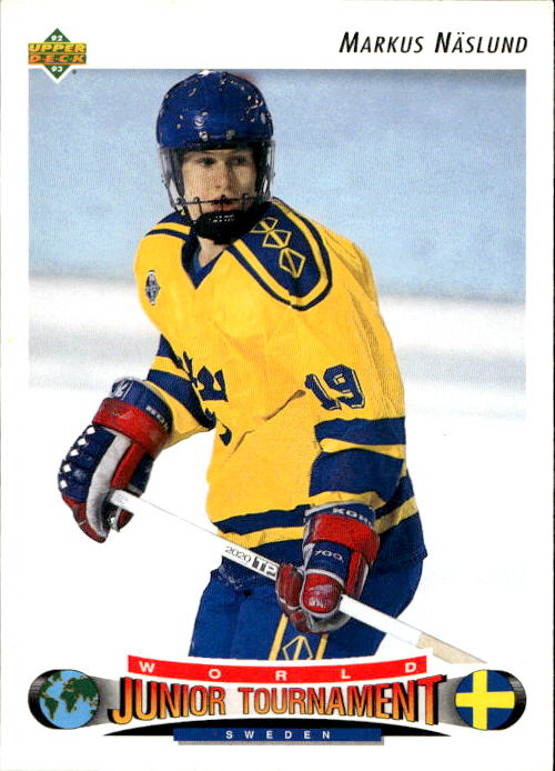 Rookie World Junior Champions MARCUS NASLUND 92-93 Upper Deck