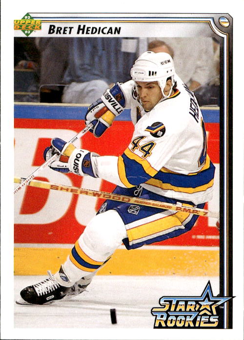 Rookie Star Rookies BRET HEDICAN 92-93 Upper Deck