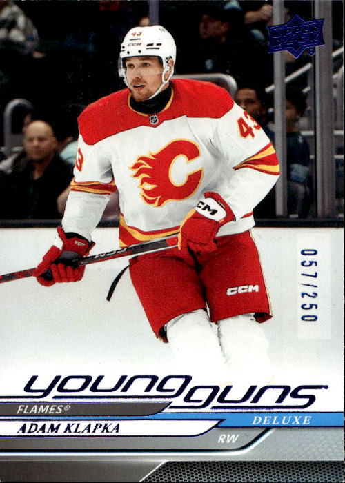 Rookie Deluxe Young Guns ADAM KLAPKA 24-25 UD Series 2 /250 (lehce světlé hrany)