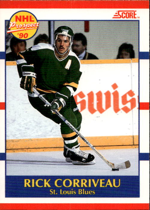 Rookie NHL 90 Prospect RICK CORRIVEAU 90-91 Score Bilingual