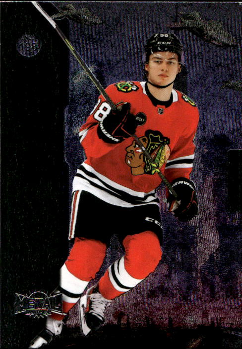 Rookie CONNOR BEDARD 23-24 UD Metal Universe (špatný roh)