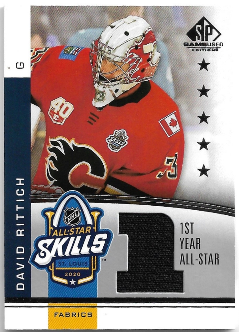 Jersey 2020 NHL All-Star Skills Fabrics 1st Year DAVID RITTICH 20-21 UD SP Game Used