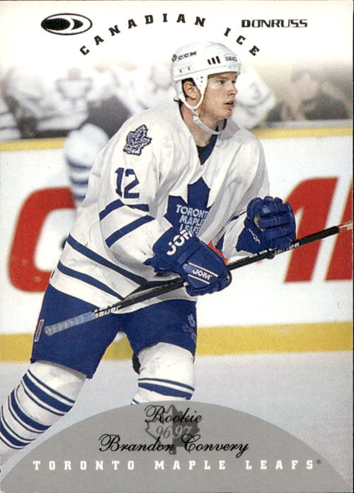 BRANDON CONVERY 96-97 Donruss Canadian Ice (světlý růžek zezadu)