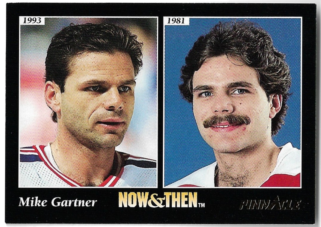 Now and Then MIKE GARTNER 93-94 Pinnacle (lehce světlé hrany)
