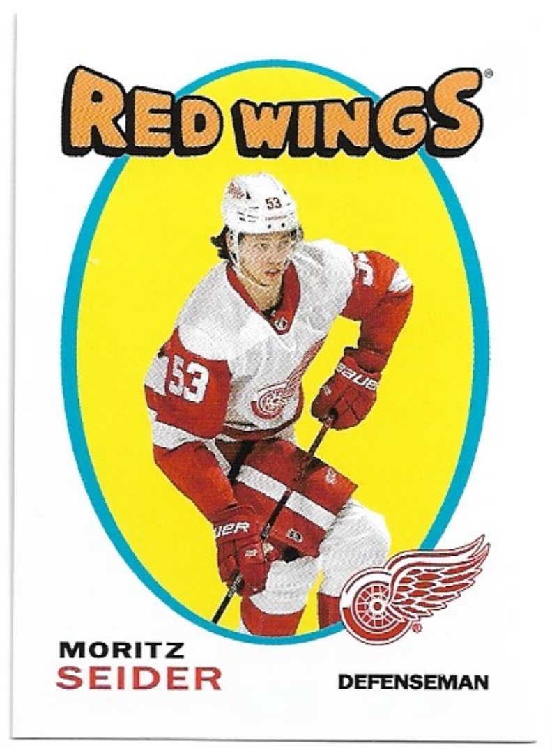 1971-72 Rookie MORITZ SEIDER 2022-23 Topps NHL Sticker Collection Hockey
