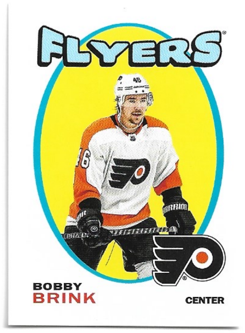 1971-72 Rookie BOBBY BRINK 2022-23 Topps NHL Sticker Collection Hockey