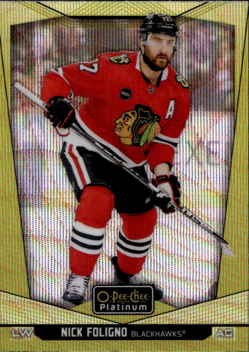 Neon Yellow Surge NICK FOLIGNO 24-25 UD O-Pee-Chee OPC Platinum