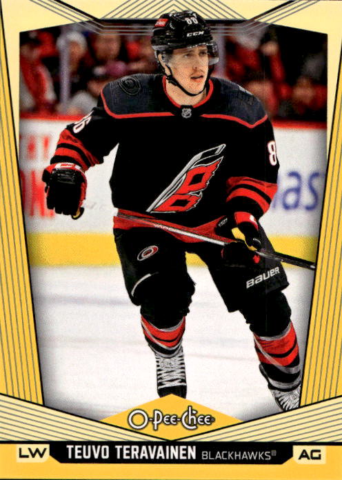 Yellow Border TEUVO TERAVAINEN 24-25 UD O-Pee-Chee OPC