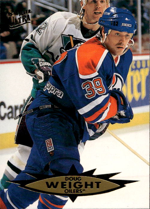 DOUG WEIGHT 95-96 Fleer Ultra (trocha barvy na kartě)