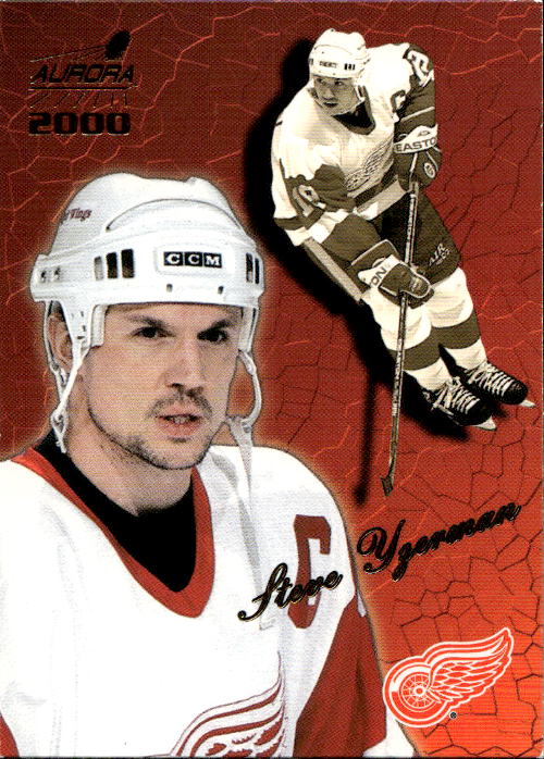 STEVE YZERMAN 99-00 Pacific Aurora (lehce světlé růžky)