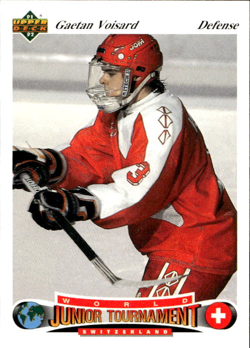 World Junior Champions GAETAN VOISARD 91-92 Upper Deck Czech
