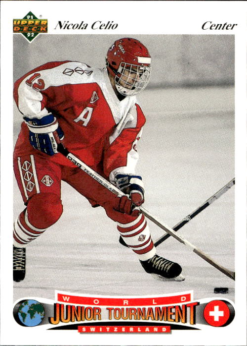 World Junior Champions NICOLA CELIO 91-92 Upper Deck Czech