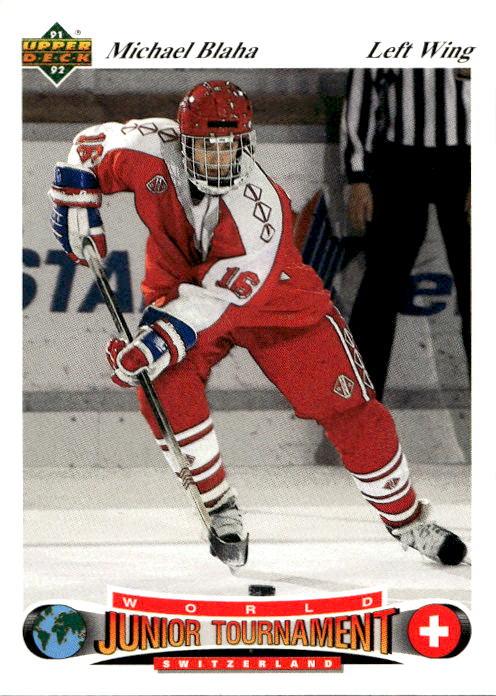 World Junior Champions MICHAEL BLAHA 91-92 Upper Deck Czech