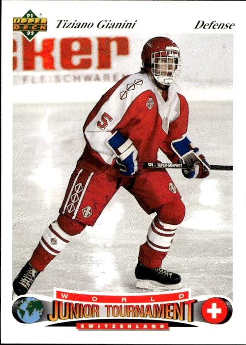 World Junior Champions TIZIANO GIANINI 91-92 Upper Deck Czech
