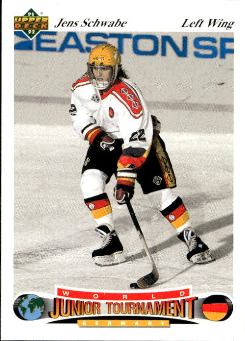 World Junior Champions JENS SCHWABE 91-92 Upper Deck Czech
