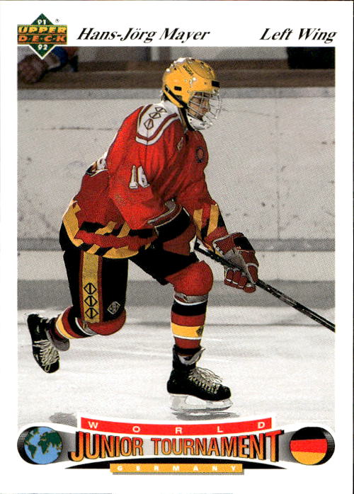 World Junior Champions HANS-JORG MAYER 91-92 Upper Deck Czech