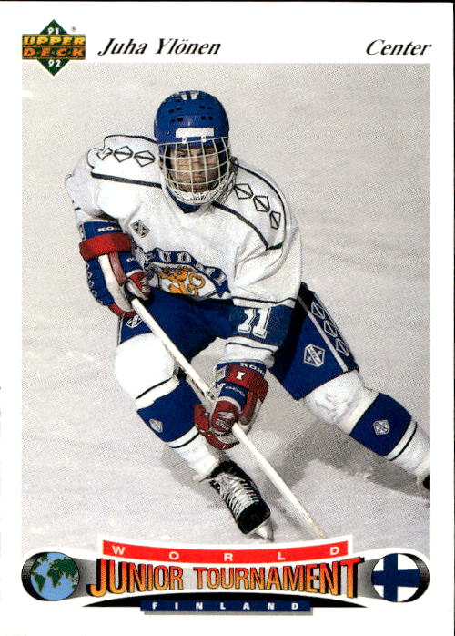 World Junior Champions JUHA YLONEN 91-92 Upper Deck Czech