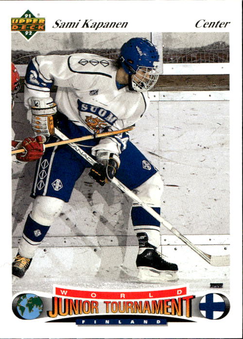World Junior Champions SAMI KAPANEN 91-92 Upper Deck Czech