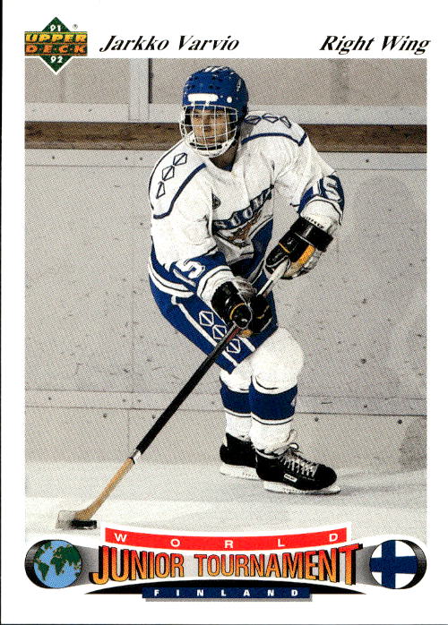 World Junior Champions JARKKO VARVIO 91-92 Upper Deck Czech