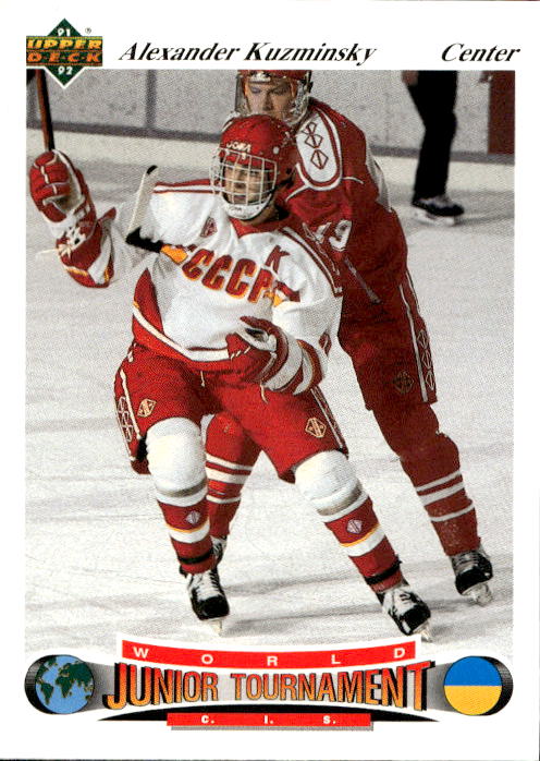 World Junior Champions ALEXANDR KUZMINSKI 91-92 Upper Deck Czech