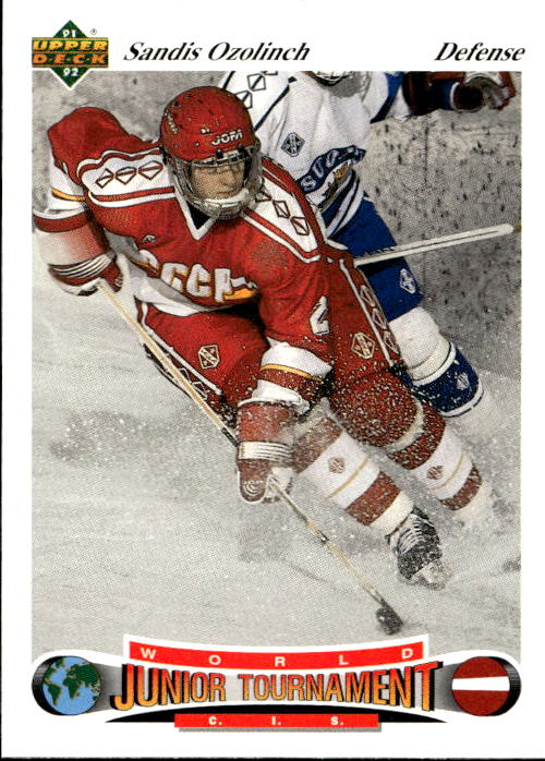 World Junior Champions SANDIS OZOLINSH 91-92 Upper Deck Czech