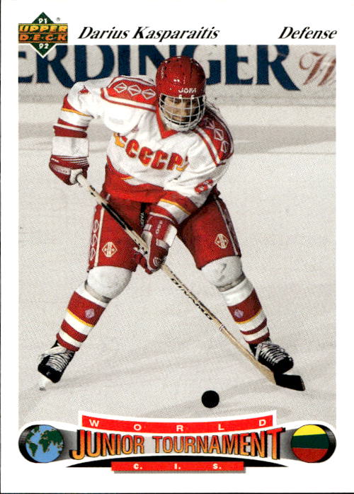 World Junior Champions DARIUS KASPARAITIS 91-92 Upper Deck Czech