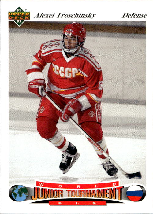 World Junior Champions ALEXEI TROSCHINSKY 91-92 Upper Deck Czech