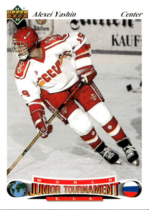 Rookie World Junior Champions ALEXEI YASHIN 91-92 Upper Deck Czech