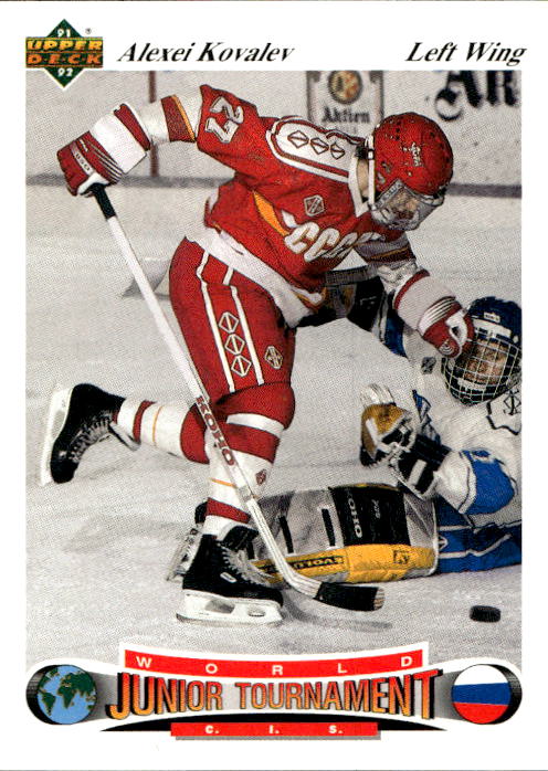 World Junior Champions ALEXEI KOVALEV 91-92 Upper Deck Czech