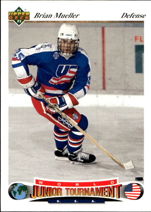 World Junior Champions BRIAN MUELLER 91-92 Upper Deck Czech