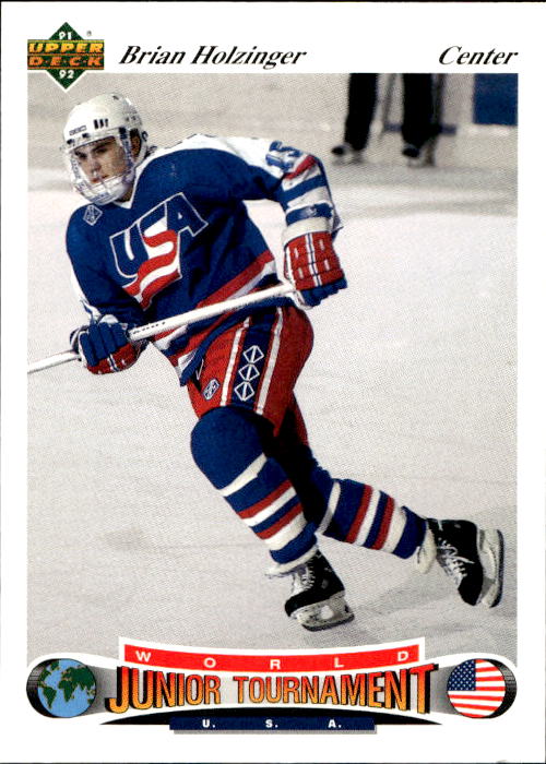 World Junior Champions BRIAN HOLZINGER 91-92 Upper Deck Czech
