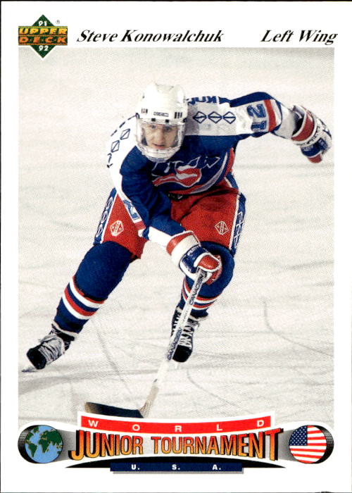 World Junior Champions STEVE KONOWALCHUK 91-92 Upper Deck Czech