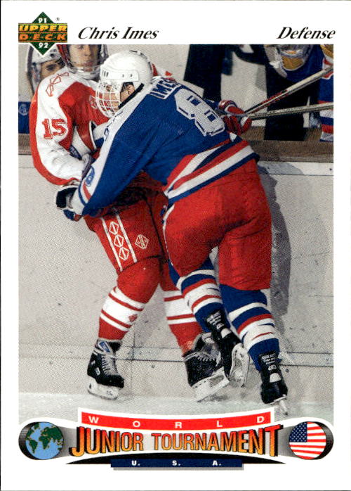 World Junior Champions CHRIS IMES 91-92 Upper Deck Czech