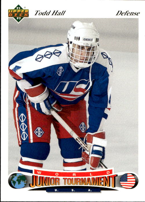 World Junior Champions TODD HALL 91-92 Upper Deck Czech