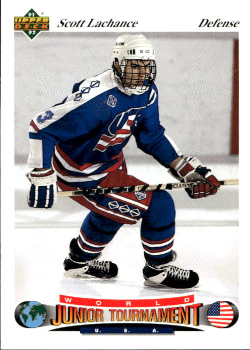 World Junior Champions SCOTT LACHANCE 91-92 Upper Deck Czech