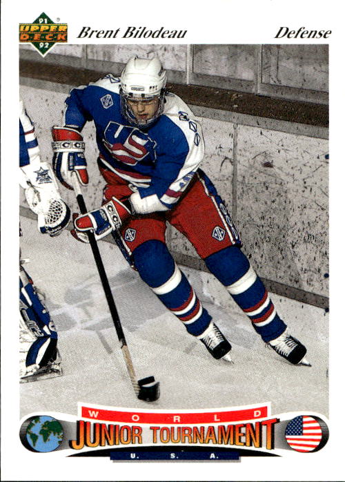 World Junior Champions BRENT BILODEAU 91-92 Upper Deck Czech