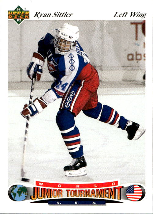 World Junior Champions RYAN SITTLER 91-92 Upper Deck Czech