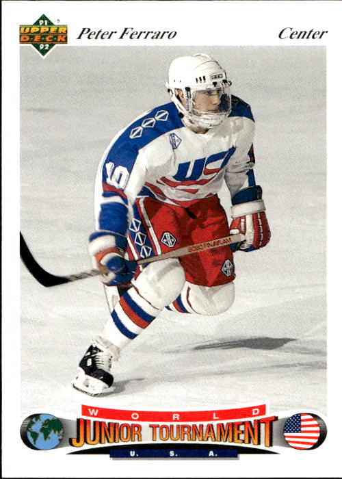 World Junior Champions PETER FERRARO 91-92 Upper Deck Czech