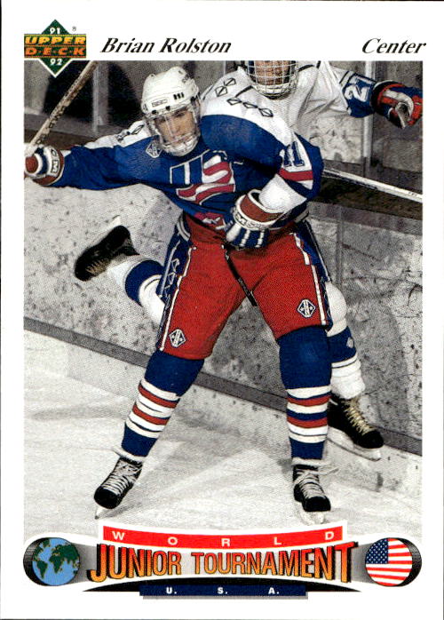 World Junior Champions BRIAN ROLSTON 91-92 Upper Deck Czech