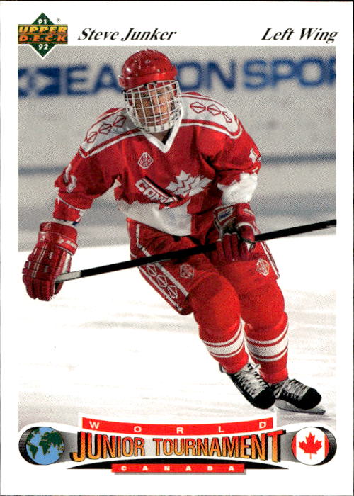 World Junior Champions STEVE JUNKER 91-92 Upper Deck Czech