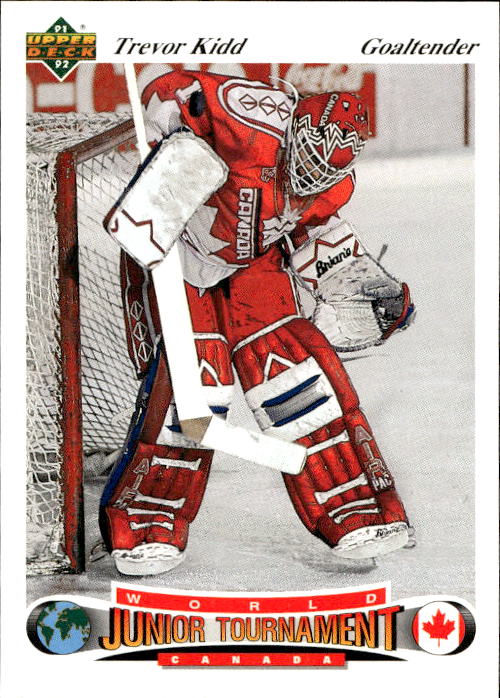 World Junior Champions TREVOR KIDD 91-92 Upper Deck Czech