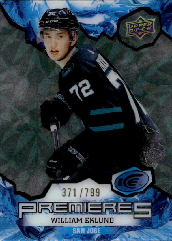 Rookie Green Ice Premieres WILLIAM EKLUND 21-22 UD Ice /799