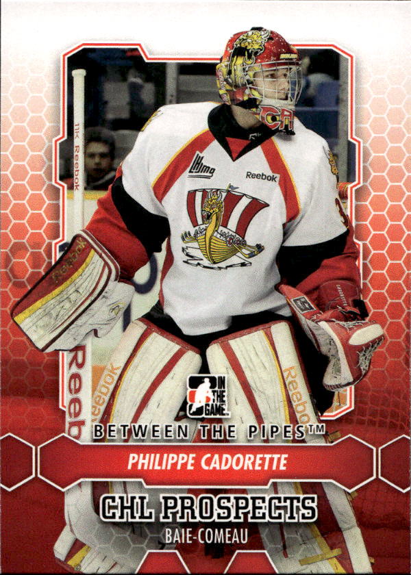 CHL Prospects PHILIPPE CADORETTE 12-13 In the Game Between the Pipes
