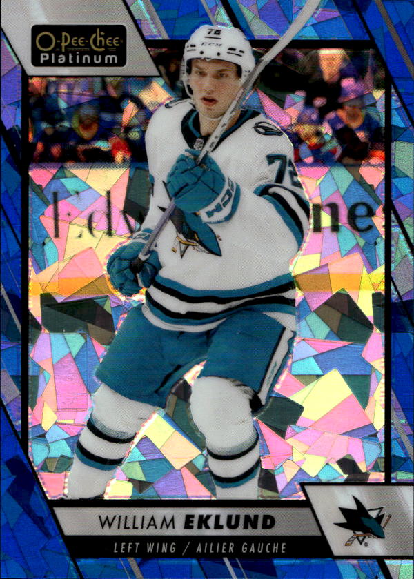 Blue Fragment WILLIAM EKLUND 23-24 UD O-Pee-Chee OPC Platinum /125