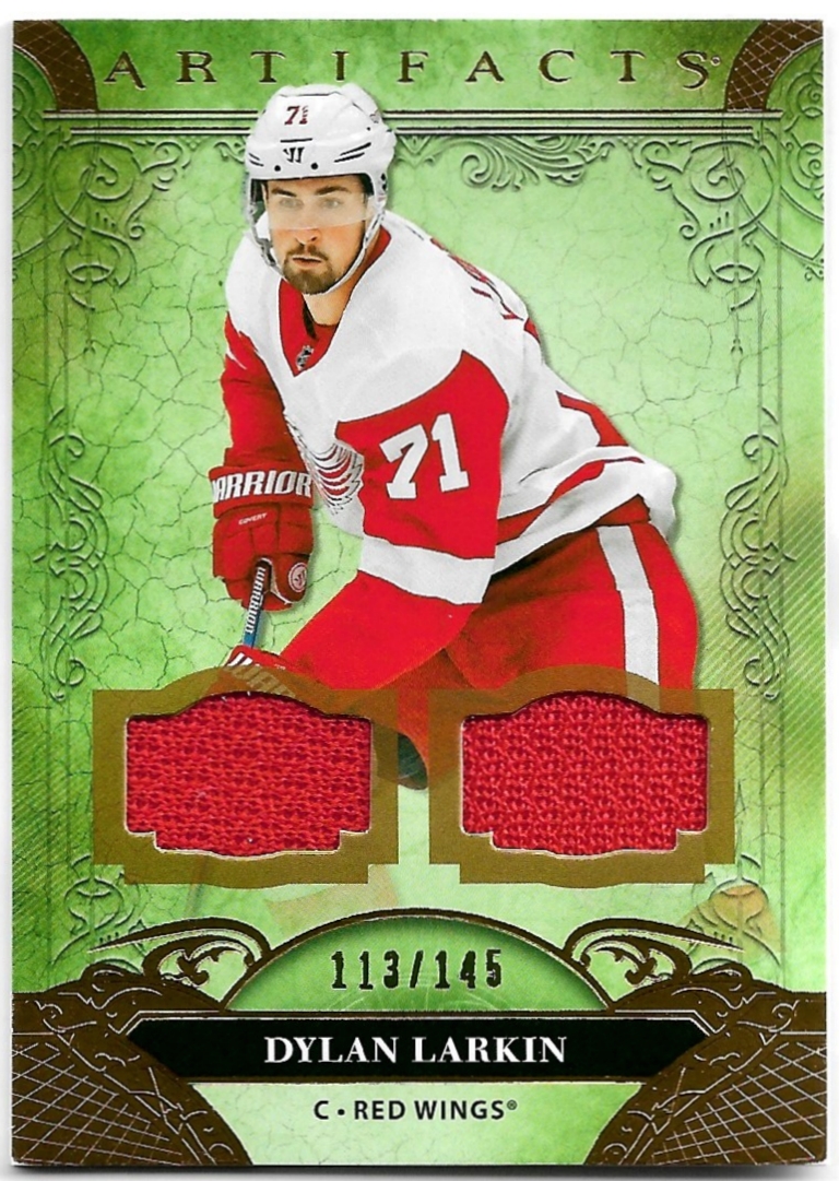 Jersey Gold Materials DYLAN LARKIN 20-21 UD Artifacts /145