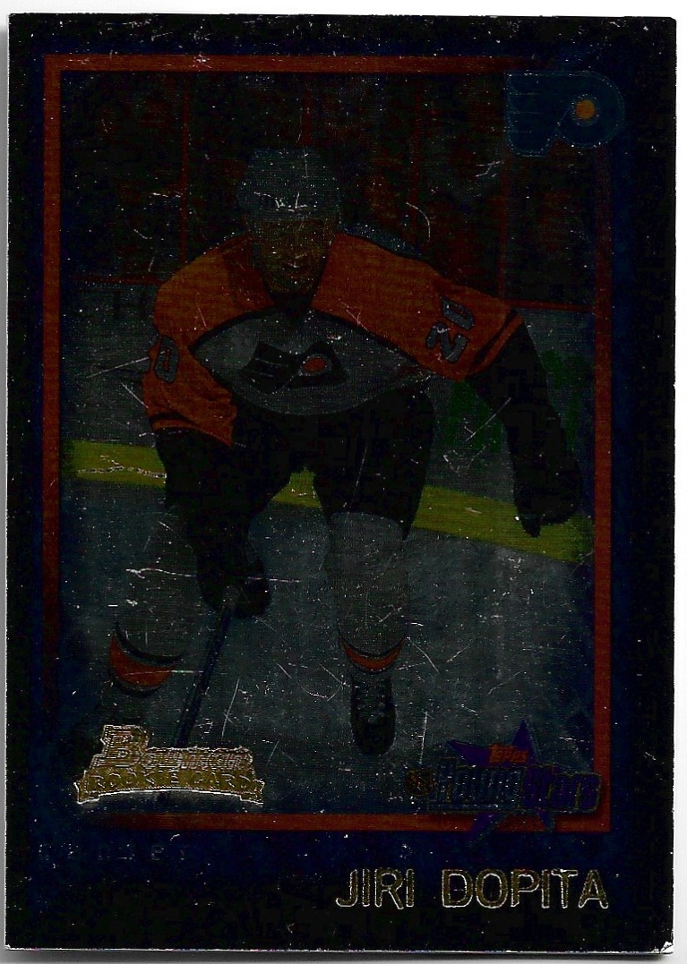 Rookie Card Ice Cubed JIŘÍ DOPITA 01-02 Topps Bowman YoungStars (horší povrch a světlé hrany)