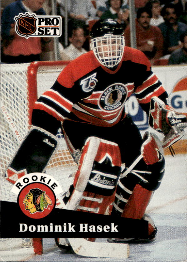 Rookie DOMINIK HAŠEK 91-92 Pro Set (bílý růžek)