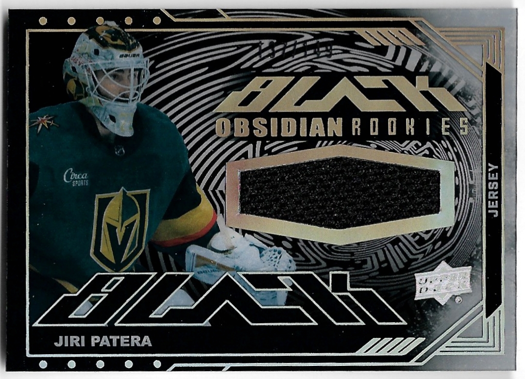 Jersey Rookie Obsidian Black JIŘÍ PATERA 23-24 UD SPx /149