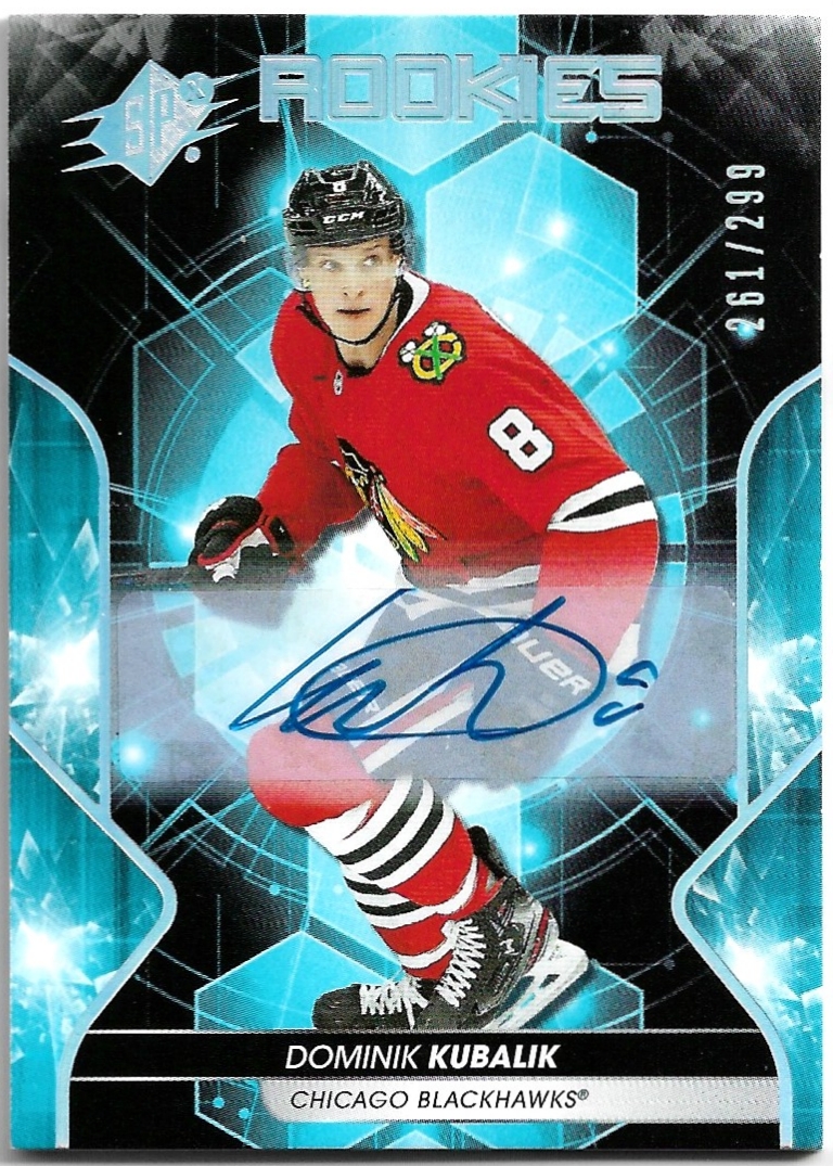 Auto Rookie DOMINIK KUBALÍK 19-20 UD SPx /299