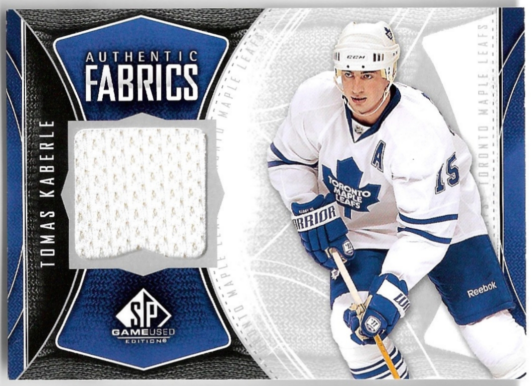 Jersey Authentic Fabrics TOMÁŠ KABERLE 09-10 UD SP Game Used